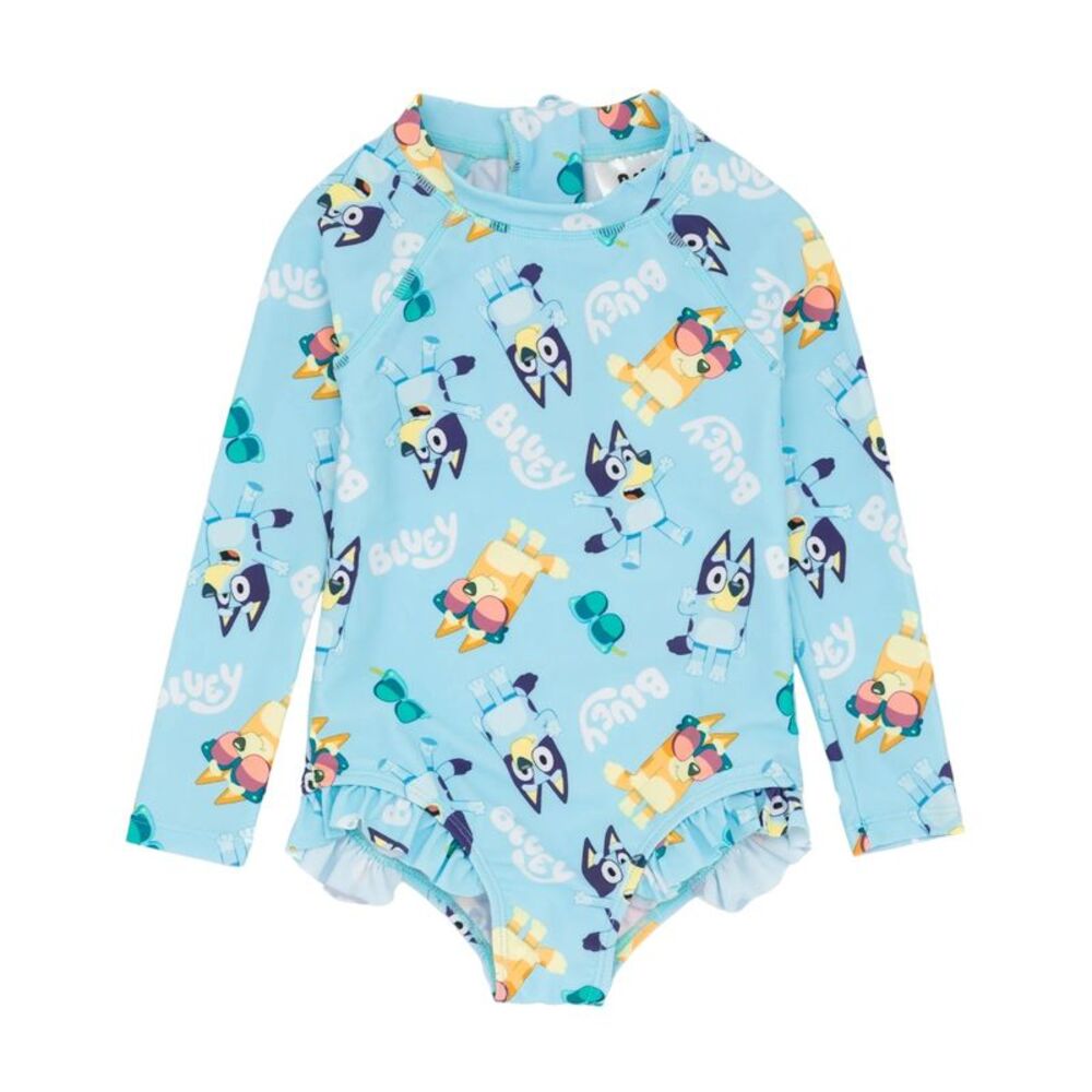 Bluey Girls One Piece Bathing Suit / Blue